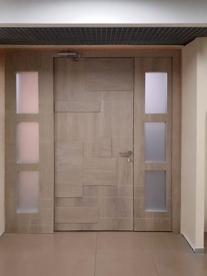 Полуторная дверь МДФ со стеклом Полуторная дверь МДФ со стеклом