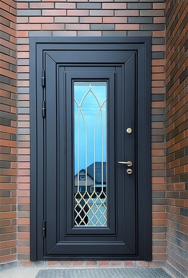 Утепленная дверь с остеклением Утепленная дверь с остеклением